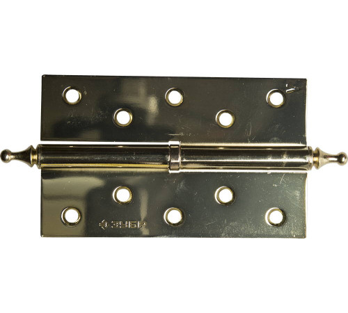 ЗУБР 125 х 75 х 2.5 мм, разъемная, левая, цвет латунь (PB), 2 шт, карточная петля (37605-125-1L) купить  в Сочи