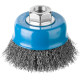ЗУБР 75 мм, витая, стальная проволока 0.3 мм, чашечная щетка-крацовка для УШМ, Профессионал (35261-075) купить  в Сочи