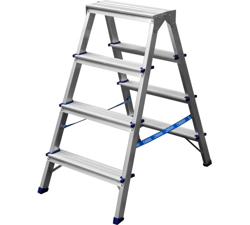 СИБИН 4 ступени, алюминиевая, двухсторонняя стремянка (38825-04) купить  в Сочи