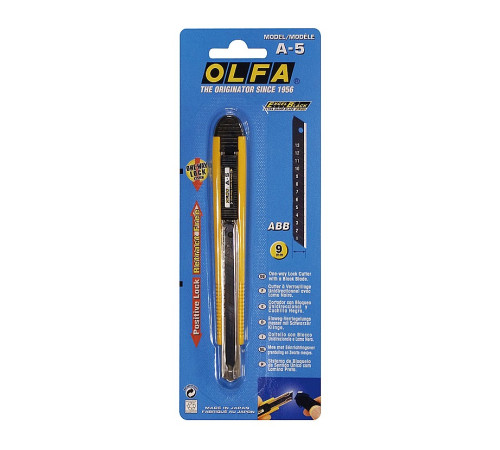 OLFA Autolock, 9 мм, безопасный нож (OL-A-5) купить в Сочи OLFA Autolock, 9 мм, безопасный нож (OL-A-5) купить в Сочи