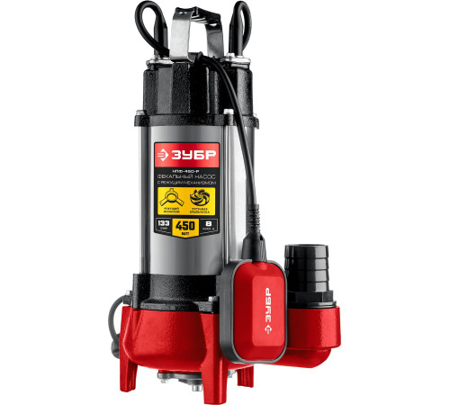 ЗУБР 450 Вт, фекальный насос с режущим механизмом (НПФ-450-Р) купить  в Сочи