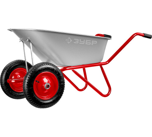 ЗУБР Т-21, 90 л, 180 кг, двухколесная, пневматические колеса, садово-строительная тачка (39952) купить  в Сочи ЗУБР Т-21, 90 л, 180 кг, двухколесная, пневматические колеса, садово-строительная тачка (39952) купить  в Сочи