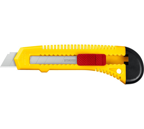 STAYER FORCE, 18 мм, нож упрочненный из АБС пластика со сдвижным фиксатором (0911) купить  в Сочи