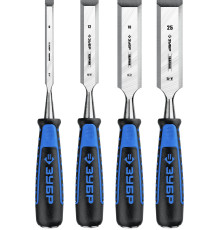 ЗУБР Ударник, 4 предм, набор стамесок-долот, Профессионал (18097-H4)