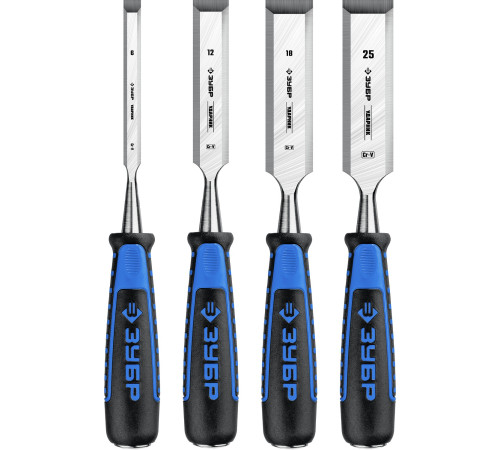 ЗУБР Ударник, 4 предм, набор стамесок-долот, Профессионал (18097-H4) купить  в Сочи