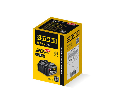STEHER 20 В, 4.0 А·ч, аккумулятор LMS (BP-20-4) купить в Сочи STEHER 20 В, 4.0 А·ч, аккумулятор LMS (BP-20-4) купить в Сочи