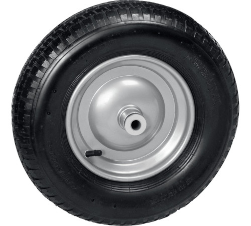 GRINDA WP-20, 4″х380мм, для тачек (арт. 422401, 422406, 422408), стальной диск, подшипник 20мм, пневматическое колесо для тачки, PROLine (422409) купить  в Сочи