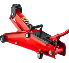 STAYER R-33 RED FORCE, 3 т, 135 - 400 мм, подкатной домкрат с увеличенным подъемом, Professional (43154-3)