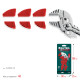 KRAFTOOL Vise-Wrench сменные защитные накладки на губки, для клещей 180 мм, набор из 3-х пар (22066-S3) купить в Сочи