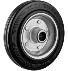 ЗУБР d 160 мм, г/п 145 кг, игольчатый подшипник, резина/металл, колесо, Профессионал (30936-160)