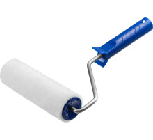 ЗУБР ВЕЛЮР, 8 х 180 мм, бюгель 8 мм, ворс 4 мм, 50% акрил, 50% шерсть, для лаков и эмалей, малярный валик, Профессионал (03514-18)