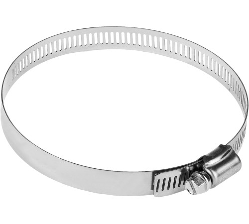 ЗУБР НХ-12П, 91 - 114 мм, просечная лента 12.7 мм, 50 шт, нержавеющий хомут, Профессионал (37815-091-114-50) купить  в Сочи