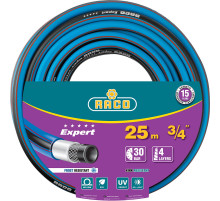 RACO EXPERT, 3/4″, 25 м, 30 атм, четырёхслойный, армированный, поливочный шланг (40302-3/4-25)