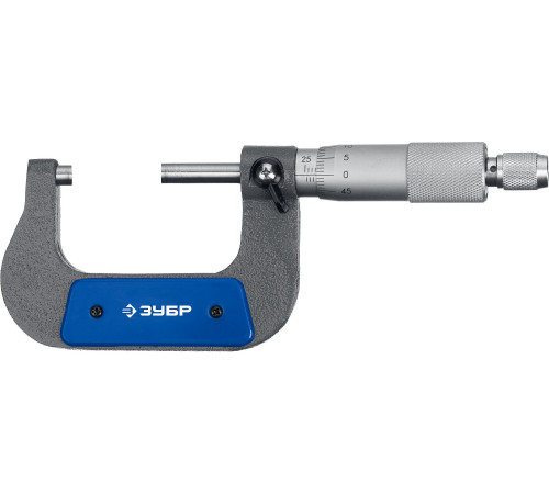 ЗУБР МК 50, 25 - 50 мм, гладкий механический микрометр, Профессионал (34480-50) купить  в Сочи