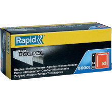 RAPID узкие, тип 53, 14 мм, 5000 шт, супертвердые профессиональные скобы (11860410)