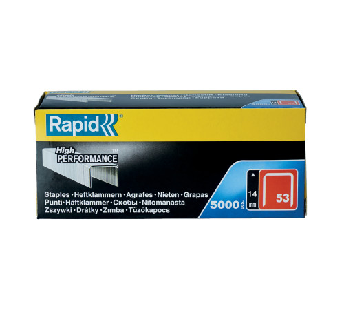 RAPID узкие, тип 53, 14 мм, 5000 шт, супертвердые профессиональные скобы (11860410) купить  в Сочи