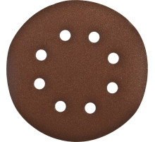 Круг шлифовальный ЗУБР ″СТАНДАРТ″ из абразивной бумаги на велкро основе, 6 отв., Р180, 150мм, 5шт
