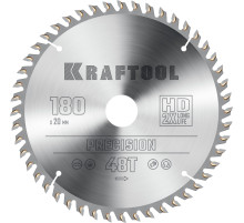 KRAFTOOL Precision, 180 х 20 мм, 48Т, пильный диск по дереву (36952-180-20)