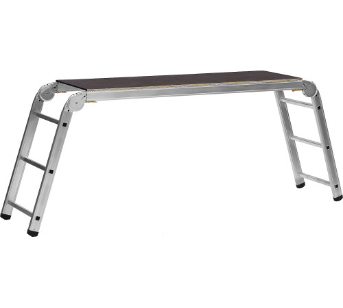 СИБИН РП-36, 3 х 6 х 3 ступени, алюминиевые, складные, с фиксированной площадкой, рабочие подмости (38843) купить  в Сочи