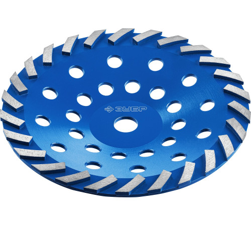 ЗУБР Турбо, d 230 мм, сегментная алмазная шлифовальная чашка, Профессионал (33370-230) купить  в Сочи