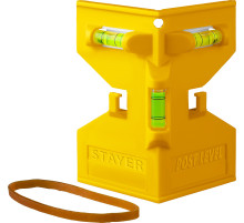 STAYER POST LEVEL, магнитный уровень-угольник (3456)