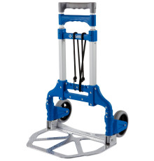 ЗУБР ТР-60, до 60кг, каркас и платформа из алюминия, платформа 39х28 см, колеса d13 см, вес 3.2кг, складная хозяйств тележка, Профессионал (38750-60)