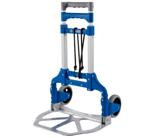 ЗУБР ТР-60, до 60кг, каркас и платформа из алюминия, платформа 39х28 см, колеса d13 см, вес 3.2кг, складная хозяйств тележка, Профессионал (38750-60) купить  в Сочи