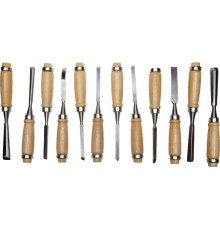 STAYER 12 предм., набор фигурных стамесок-резцов по дереву (1835-H12)