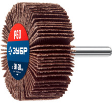 ЗУБР d 50 x 20 мм, P60, на шпильке d 6 мм, круг шлифовальный лепестковый, Профессионал (36601-060)