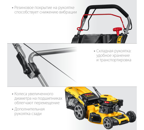STEHER 510 мм, 6.5 л.с., бензиновая самоходная газонокосилка (GLM-510p) купить в Сочи STEHER 510 мм, 6.5 л.с., бензиновая самоходная газонокосилка (GLM-510p) купить в Сочи