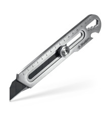 ЗУБР Терминатор-25, 25 мм, цельнометаллический нож с винтовым фиксатором, Профессионал (09186)