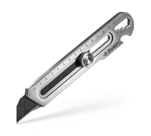 ЗУБР Терминатор-25, 25 мм, цельнометаллический нож с винтовым фиксатором, Профессионал (09186) купить  в Сочи