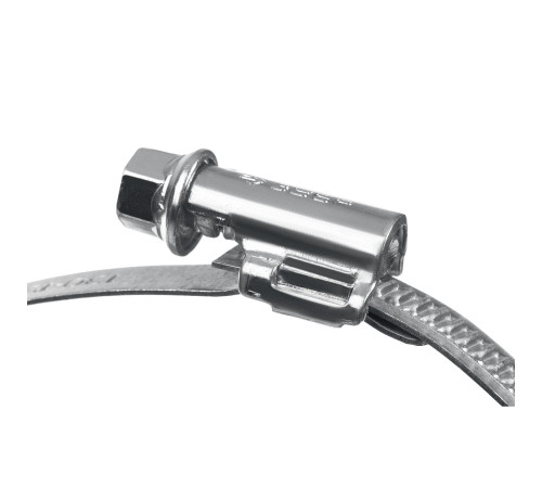 ЗУБР Х-9Н, 50 - 70 мм, накатная лента 9 мм, цинк, 50 шт, червячный хомут (37807-70) купить  в Сочи