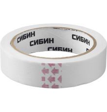 СИБИН 25 мм х 25 м, креповая, малярная лента (12111-25)