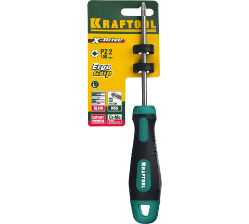 KRAFTOOL Х-Drive, PZ2 x 100, отвертка (250073-2-100) купить  в Сочи