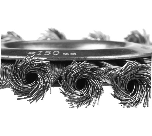 ЗУБР 150 мм, стальная проволоки 0.5 мм, щетка дисковая для УШМ, Профессионал (35190-150) купить  в Сочи