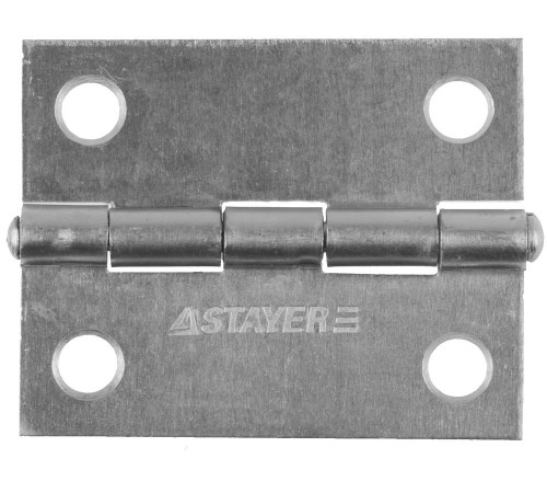 STAYER 50 x 38 х 1.25 мм, цвет белый цинк, карточная петля (37611-50-1) купить  в Сочи