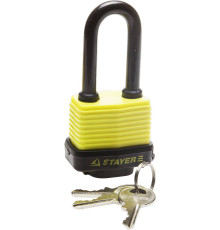 STAYER 50 мм, всепогодный, удлиненная дужка, навесной замок (37141-40)