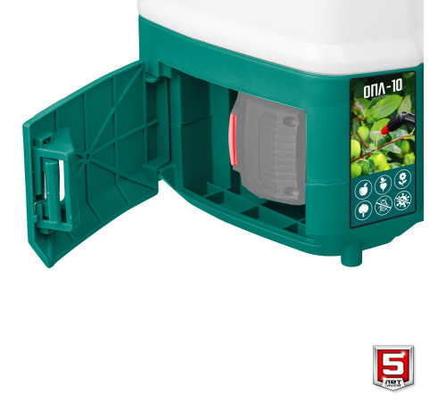 ЗУБР 10 л, без АКБ, аккумуляторный опрыскиватель (ОПЛ-10) купить  в Сочи