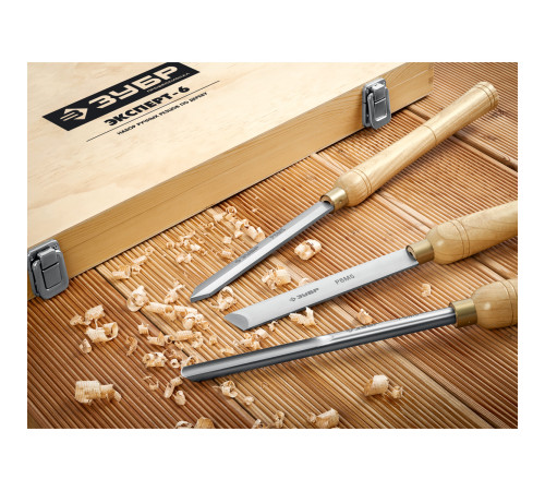 ЗУБР Эксперт-6, 6 предм., набор ручных резцов по дереву, Профессионал (18370) купить  в Сочи