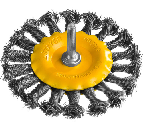 STAYER 100 мм, жгутированная стальная проволока 0.5 мм, щетка кистевая для дрели, Professional (35115-100) купить  в Сочи