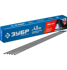 ЗУБР Д 4.0 х 450 мм, 5 кг в коробке, УОНИ 13/55 с основным покрытием, электрод сварочный, Профессионал (40025-4.0)