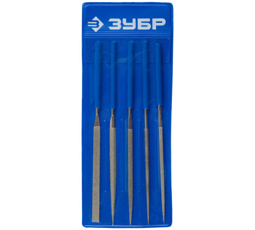 ЗУБР 140 х 75 мм, 5 предметов, P 140, набор алмазных надфилей в пакете PVC (33386-140-H5) купить  в Сочи