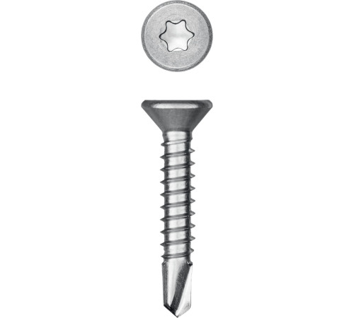 KRAFTOOL DS-C, 25 х 4.8 мм, А2, сверло, потайная головка, ТХ25, 300 шт, саморез нержавеющий (300932-48-025) купить  в Сочи