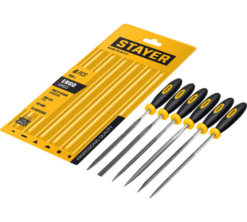 STAYER 150 мм, 6 предм., набор надфилей, Professional (16010-H6) купить в Сочи STAYER 150 мм, 6 предм., набор надфилей, Professional (16010-H6) купить в Сочи