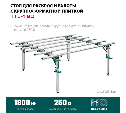 KRAFTOOL TTL-180 180х140х70 см, макс 250 кг, стол для работ с крупноформатными листовыми материалами (33253-180) купить в Сочи KRAFTOOL TTL-180 180х140х70 см, макс 250 кг, стол для работ с крупноформатными листовыми материалами (33253-180) купить в Сочи