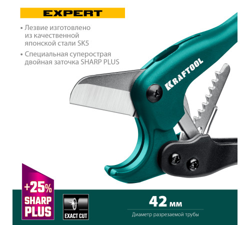 KRAFTOOL до 42 мм, высокоточный труборез по металлопластиковым и пластиковым трубам (23381-42) купить  в Сочи