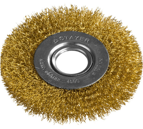 STAYER 100 мм, жгутированная стальная проволока 0.5 мм, щетка дисковая для УШМ, Professional (35122-100) купить  в Сочи