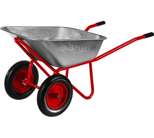 ЗУБР Т-22, 110 л, 200 кг, двухколесная, пневматические колеса, строительная тачка (39950) купить  в Сочи ЗУБР Т-22, 110 л, 200 кг, двухколесная, пневматические колеса, строительная тачка (39950) купить  в Сочи