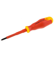 STAYER Electro, PH1 х 80 мм, диэлектрическая отвертка, Professional (25142-1-08)